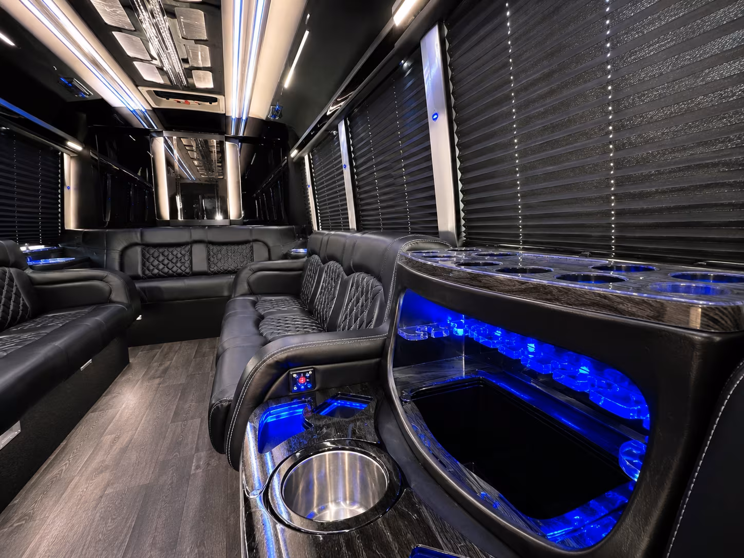 Nashville Birthday, Sweet 16, & Quinceañera Transportation party bus exterior