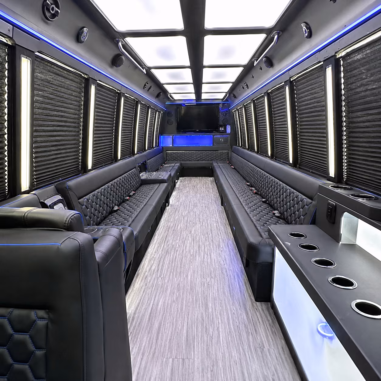Nashville Prom & Homecoming Transportation party bus interior
