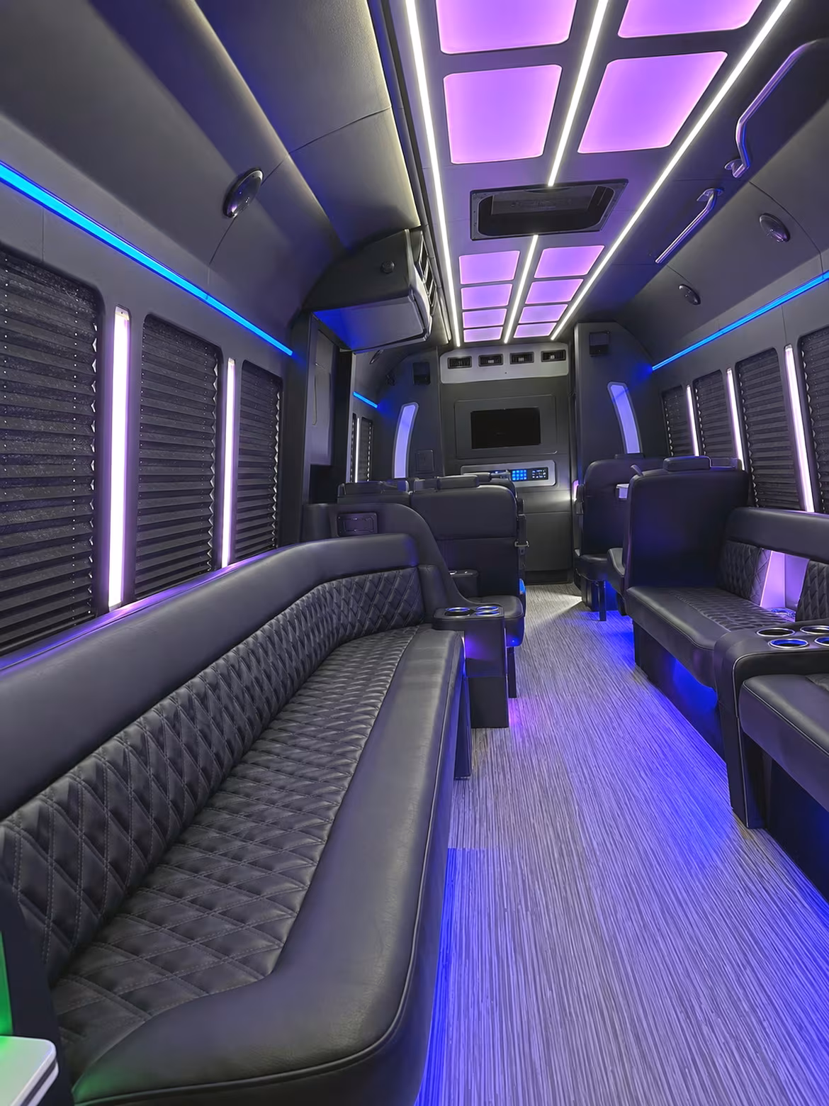 Nashville Prom & Homecoming Transportation party bus interior