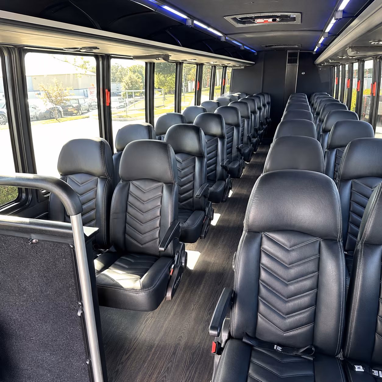 Nashville School Event Transportation party bus interior