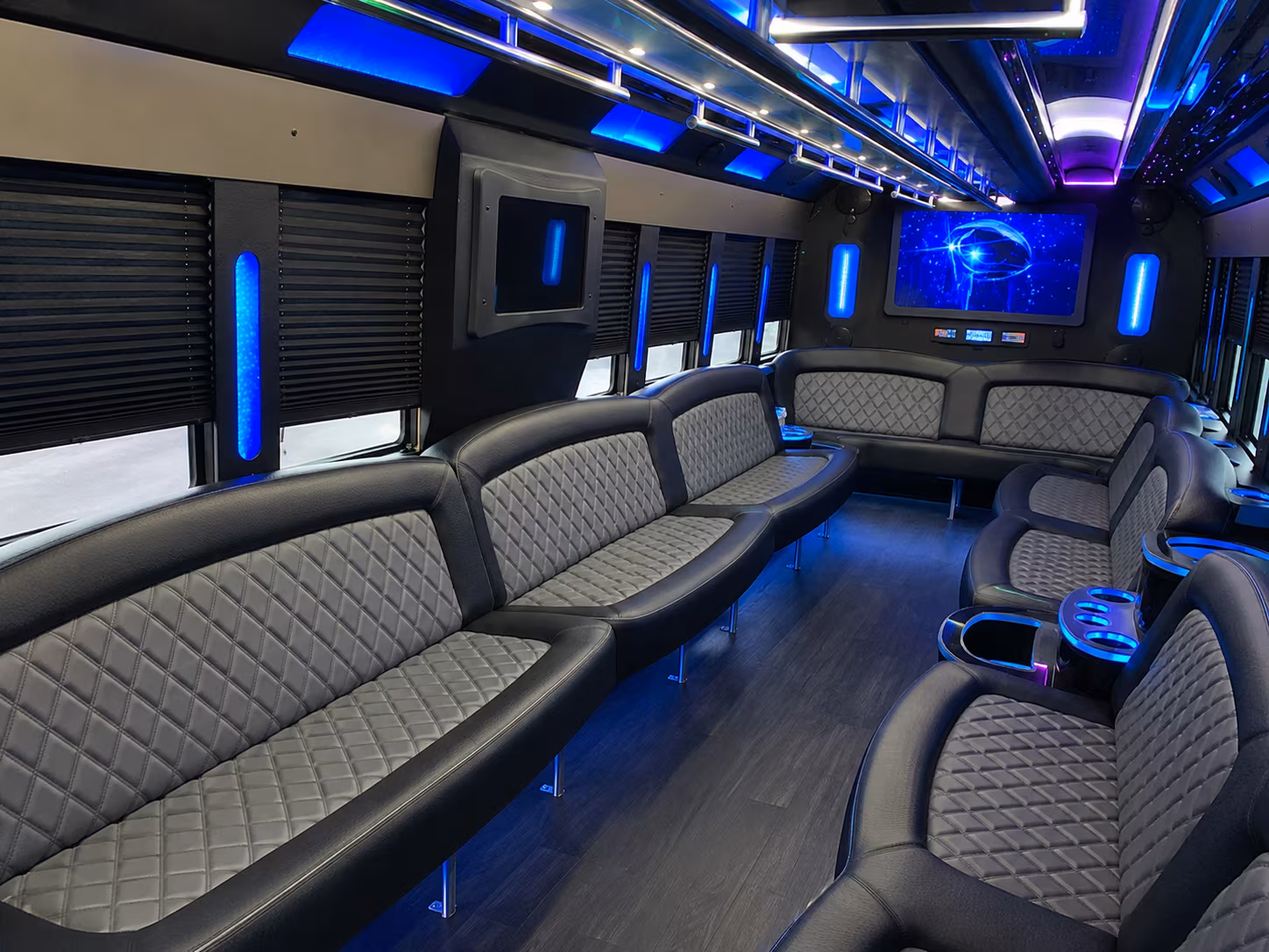 Nashville Sporting Event Transportation party bus exterior