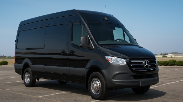 Exterior of Charter Bus Company Lebanon's 14 Passenger Sprinter Limousine in Lebanon