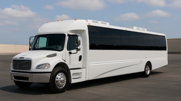 Exterior of Charter Bus Company Murfreesboro's 28 Passenger Party Bus in Murfreesboro
