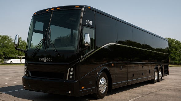 Exterior of Charter Bus Company Gallatin's 40 Passenger Party Bus in Gallatin