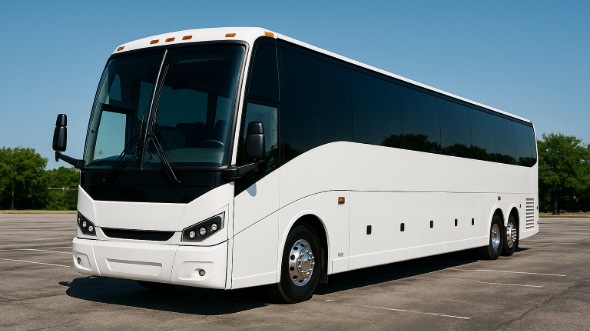 Exterior of Charter Bus Company Hendersonville's 50 Passenger Party Bus in Hendersonville