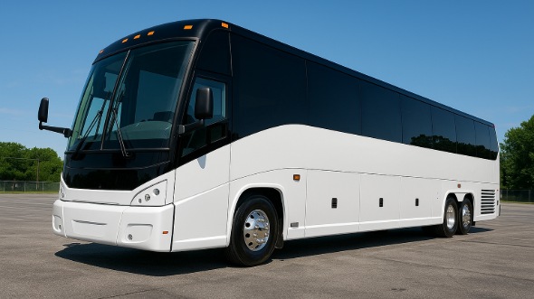 Exterior of Charter Bus Company Murfreesboro's 50 Passenger Party Bus in Murfreesboro