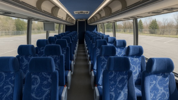 Interior of Charter Bus Company Nashville's ADA Charter Bus in Nashville