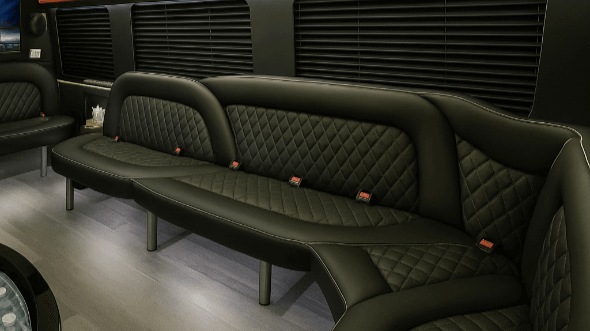 nashville 15 passenger party bus interior